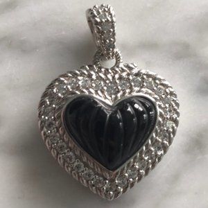 Judith Ripka - Carved Black Onyx Heart Enhancer